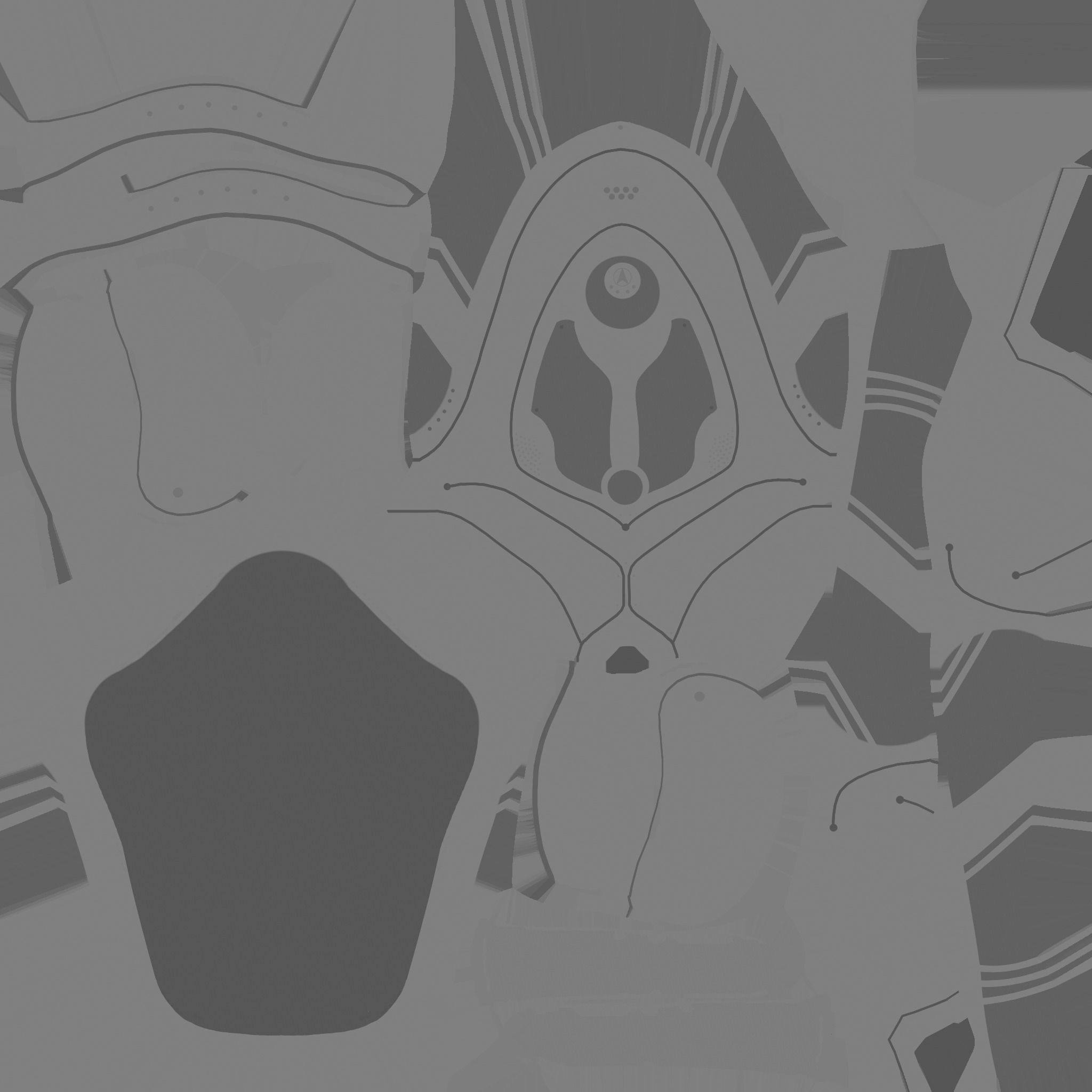 SciFi Backpack H05 Steel Bright - Fashion Character Design Low-poly 3D model_21