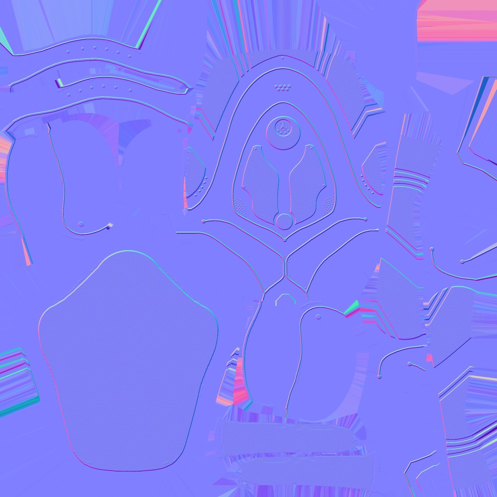 SciFi Backpack H05 Steel Bright - Fashion Character Design Low-poly 3D model_23