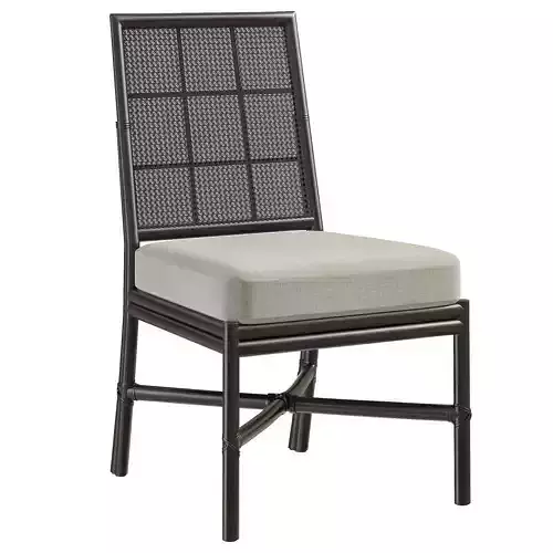 SQUARE BACK CANED SIDE CHAIR by Bakerfurniture