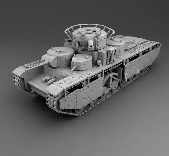 USSR tank T-35 3D print model