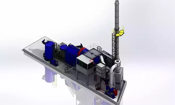 Biomass sawdust Burner