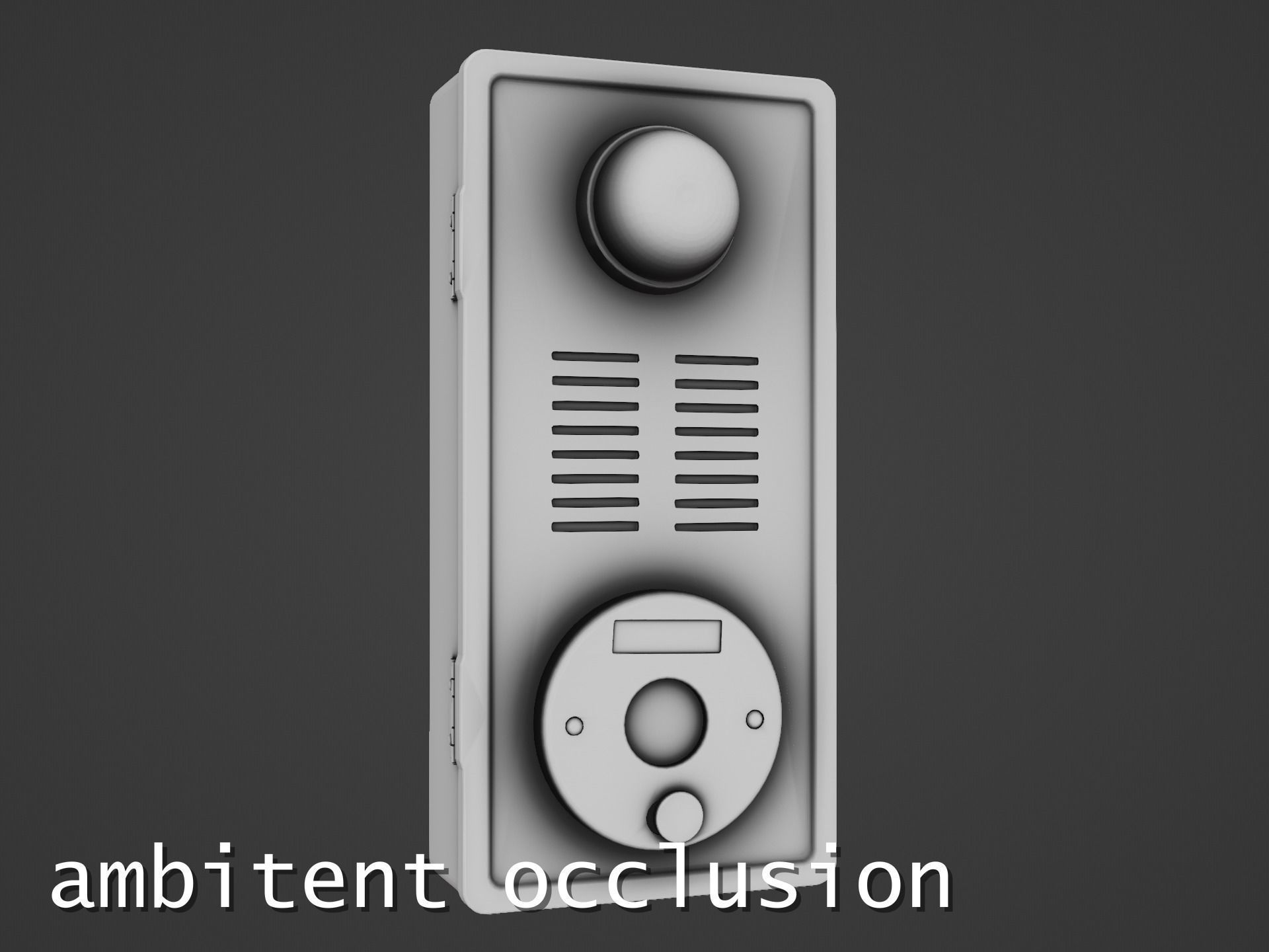 Photorealistic Taiwanese Fire Alarm Low-poly 3D model_14
