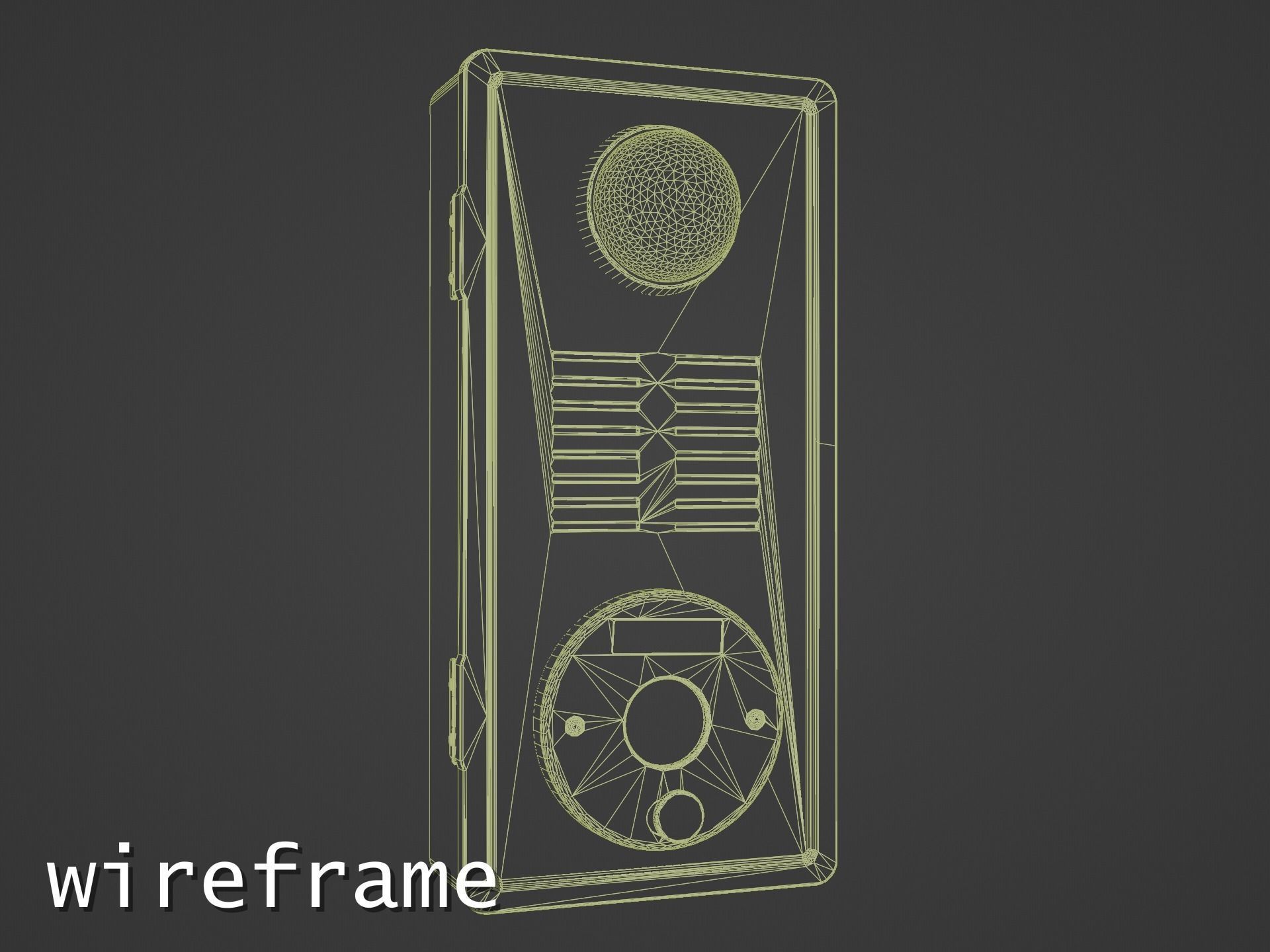 Photorealistic Taiwanese Fire Alarm Low-poly 3D model_15