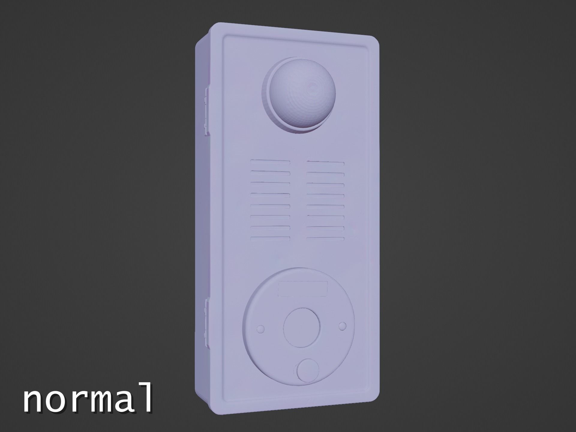 Photorealistic Taiwanese Fire Alarm Low-poly 3D model_13