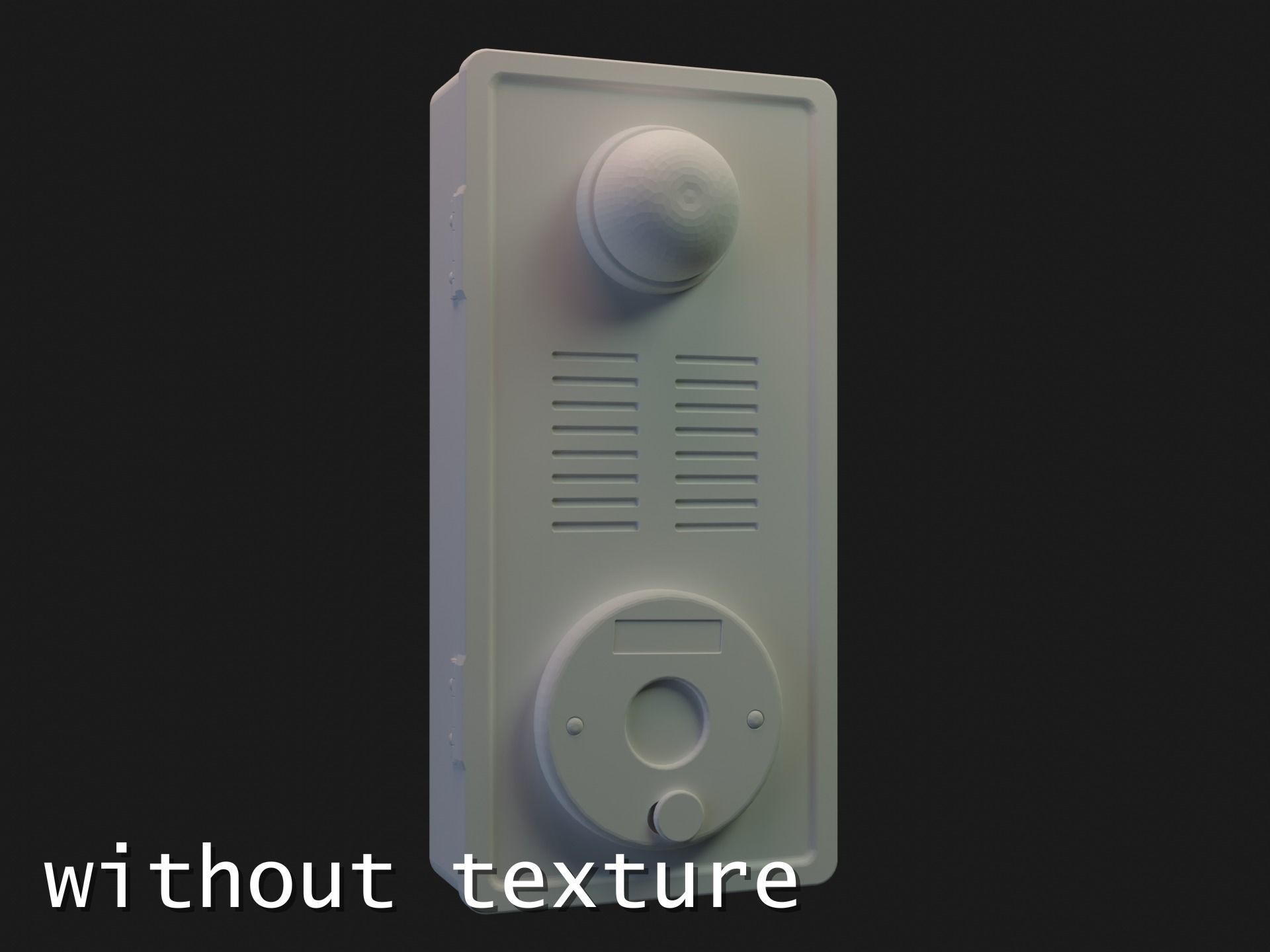 Photorealistic Taiwanese Fire Alarm Low-poly 3D model_8