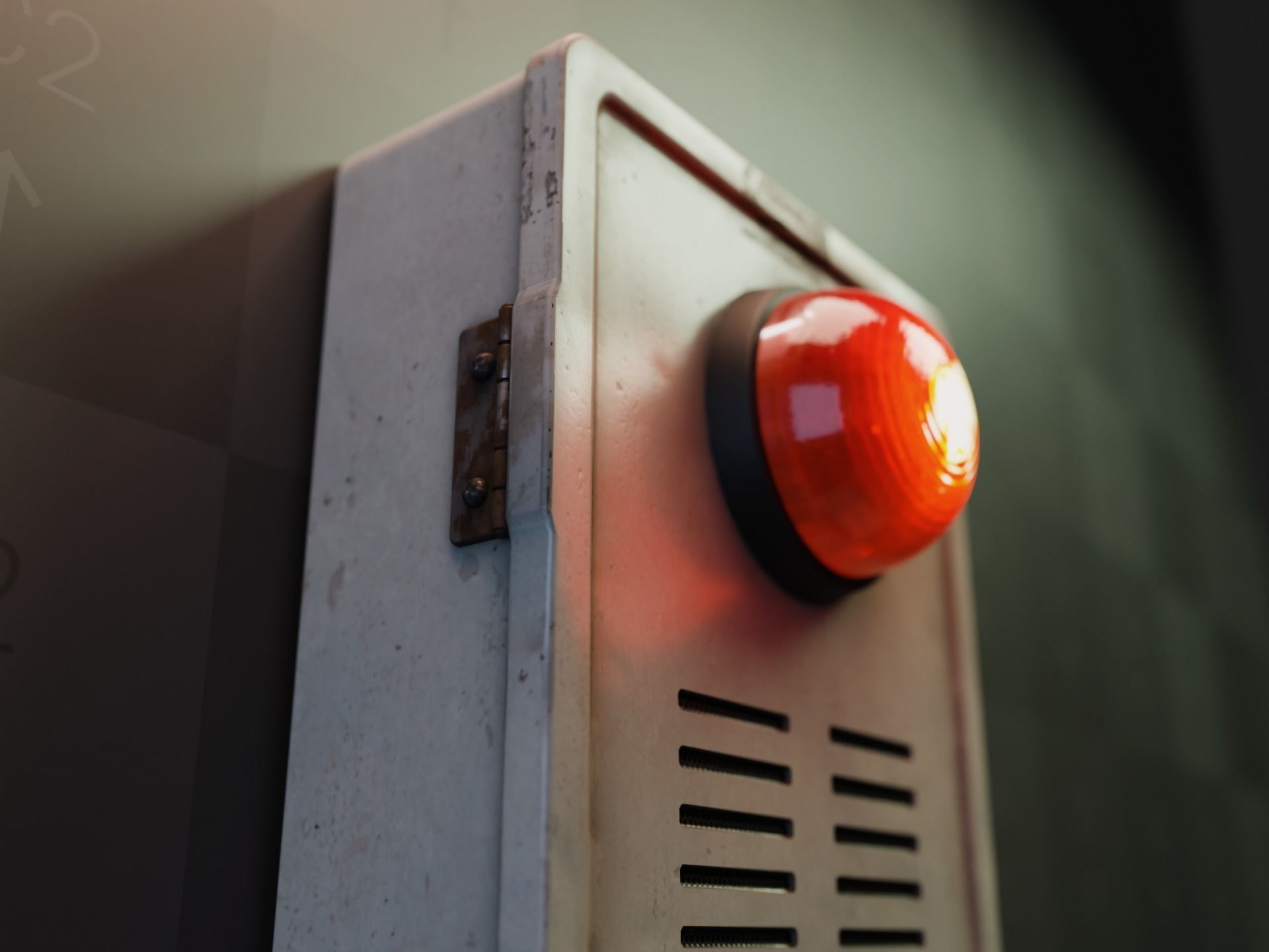 Photorealistic Taiwanese Fire Alarm Low-poly 3D model_6