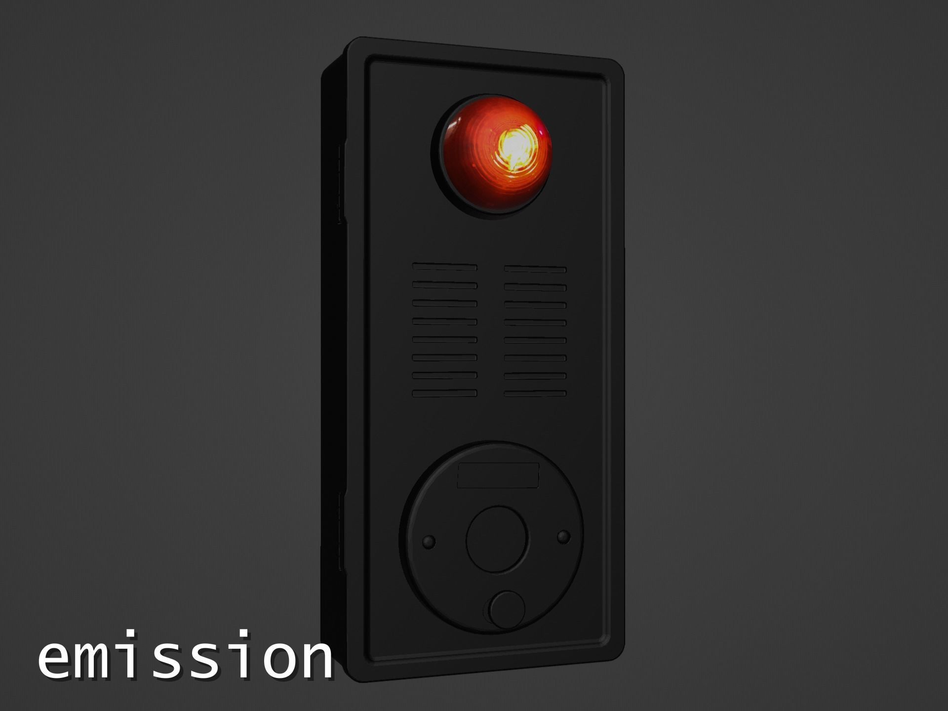Photorealistic Taiwanese Fire Alarm Low-poly 3D model_11