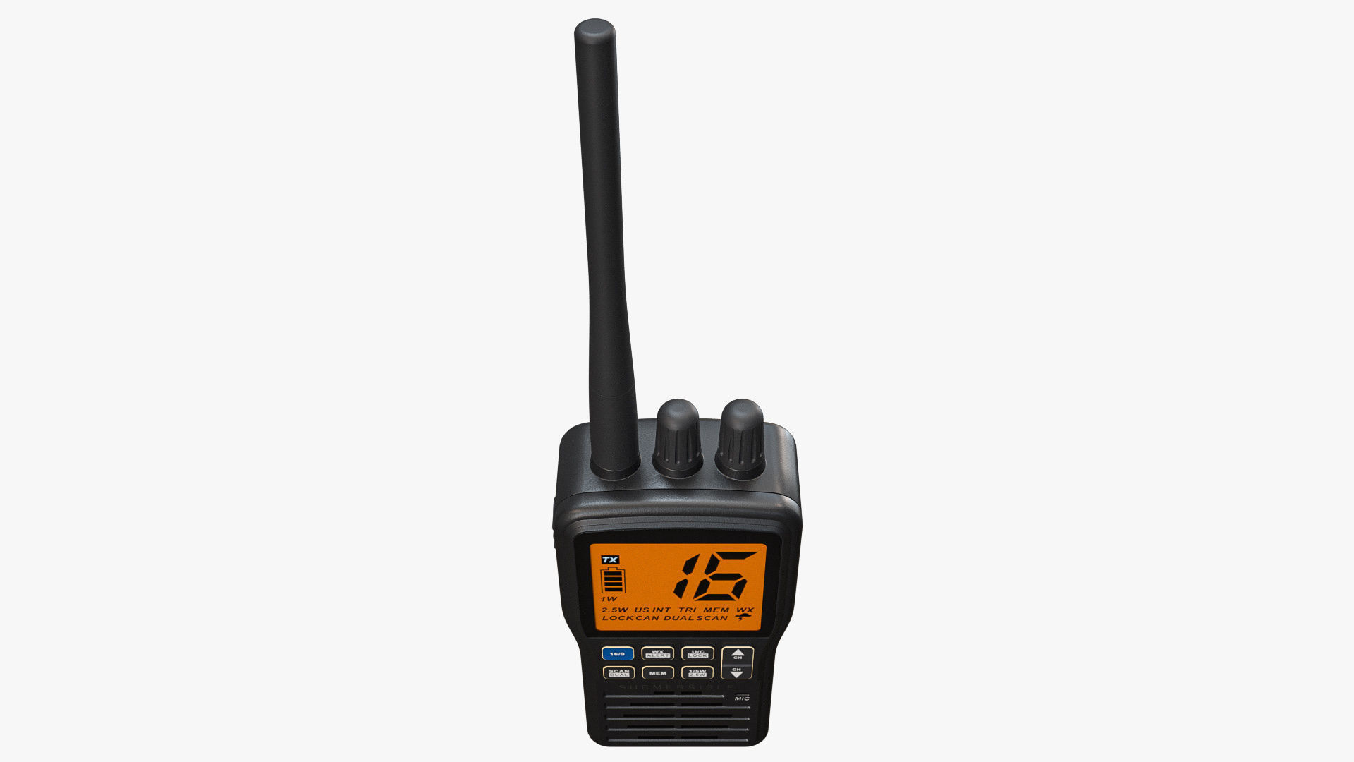 Handheld VHF Radio 3D model_6
