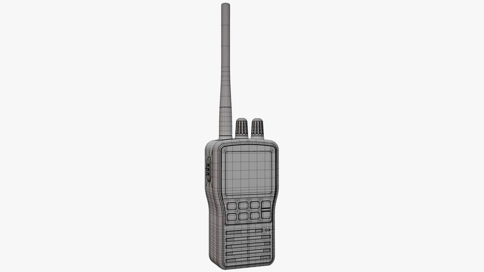 Handheld VHF Radio 3D model_10