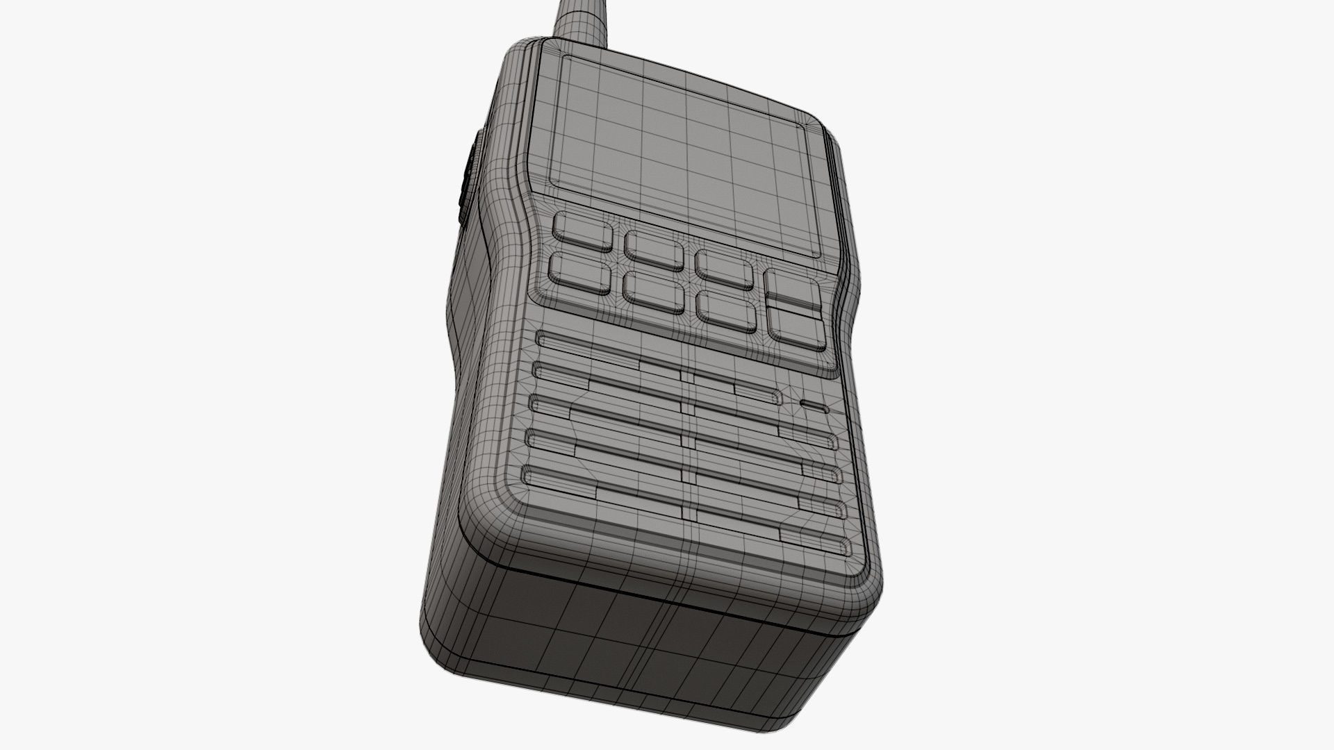 Handheld VHF Radio 3D model_13