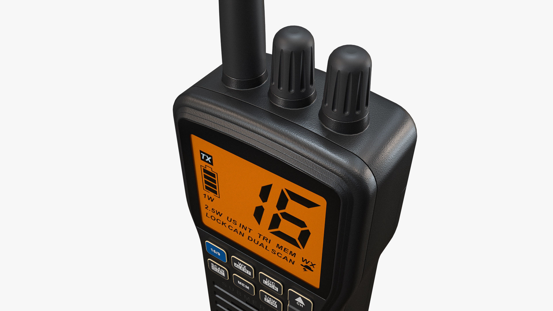 Handheld VHF Radio 3D model_7