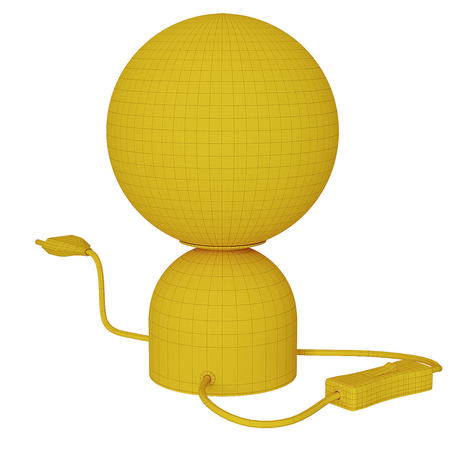 Nordic Bedside Marble Table Lamp 3D model_11