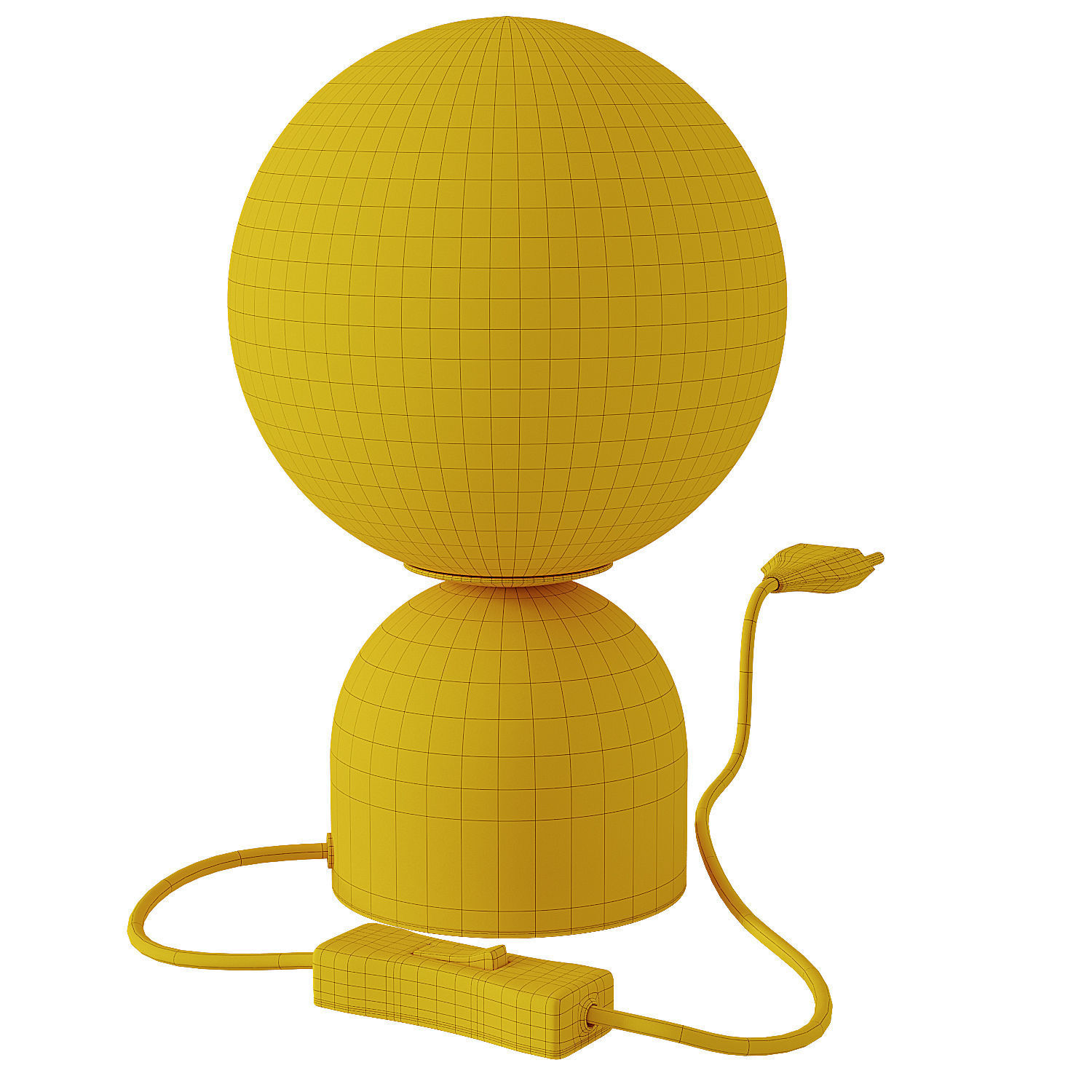 Nordic Bedside Marble Table Lamp 3D model_10