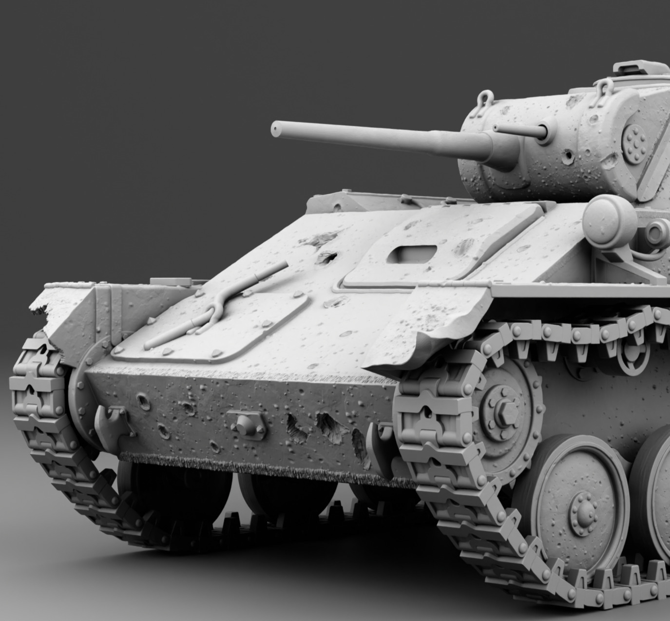 USSR tank T-70 3D print model_6