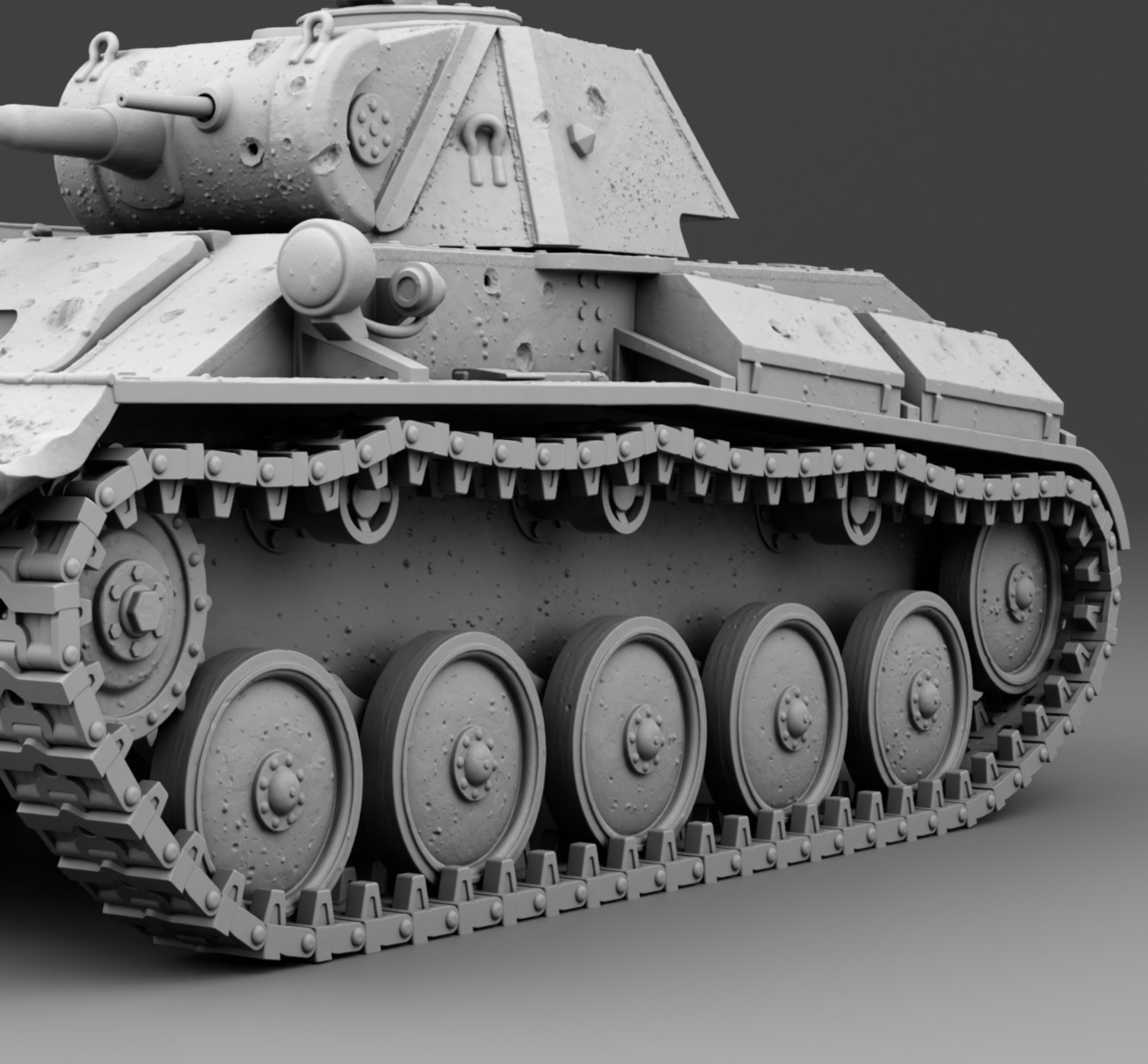 USSR tank T-70 3D print model_7