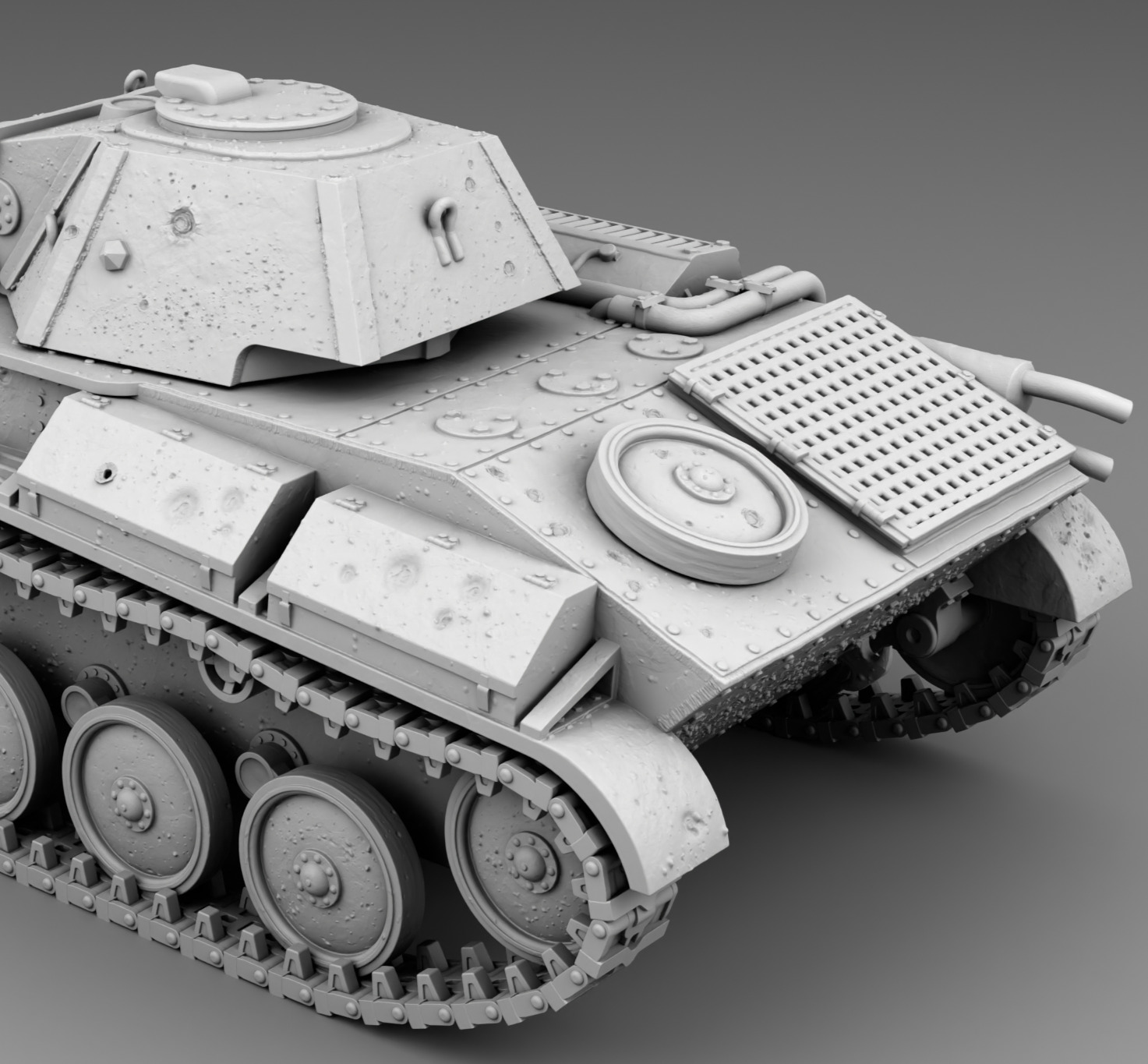 USSR tank T-70 3D print model_14