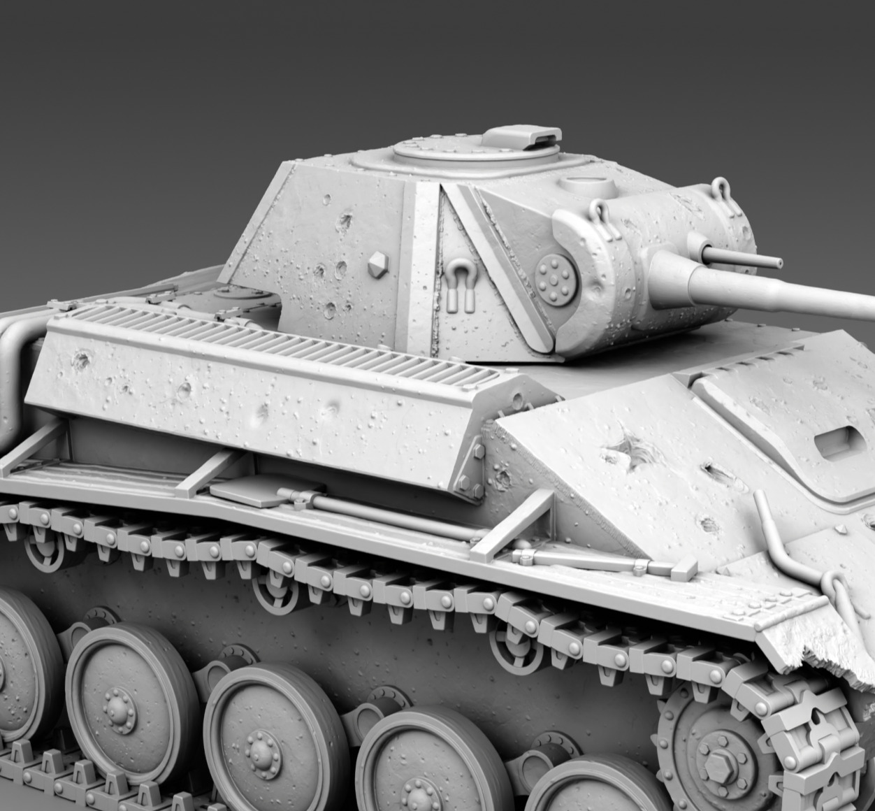 USSR tank T-70 3D print model_9