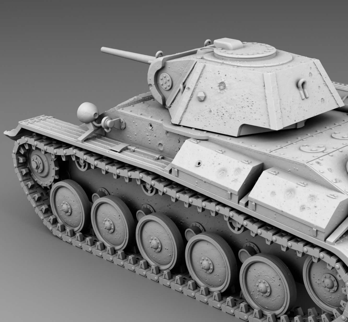 USSR tank T-70 3D print model_15