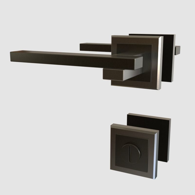 Door Handles for ArchViz Projects - Style MH38 3D model_5