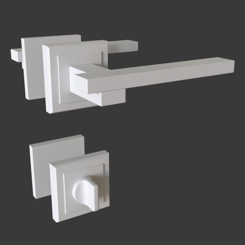 Door Handles for ArchViz Projects - Style MH38 3D model_9