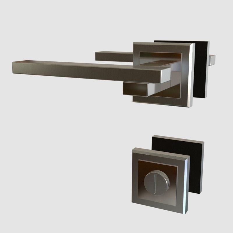 Door Handles for ArchViz Projects - Style MH38 3D model_3