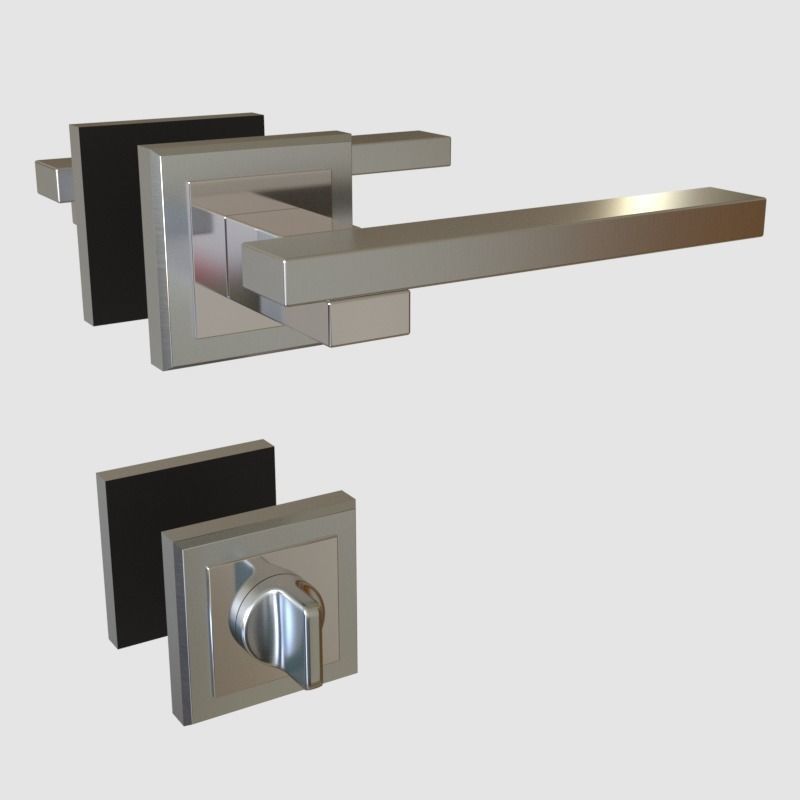 Door Handles for ArchViz Projects - Style MH38 3D model_2