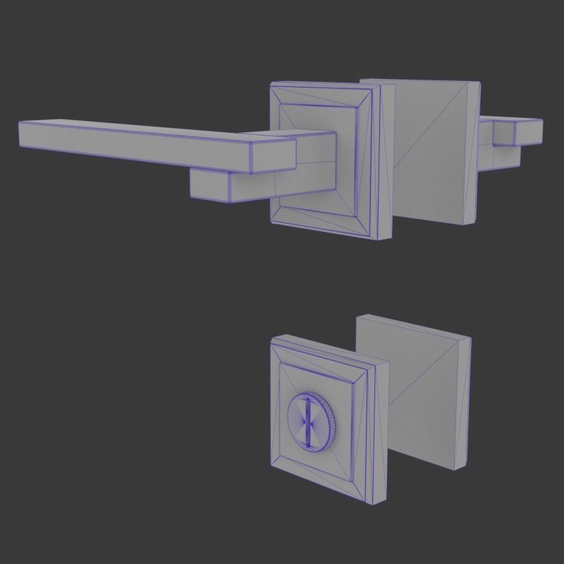 Door Handles for ArchViz Projects - Style MH38 3D model_11