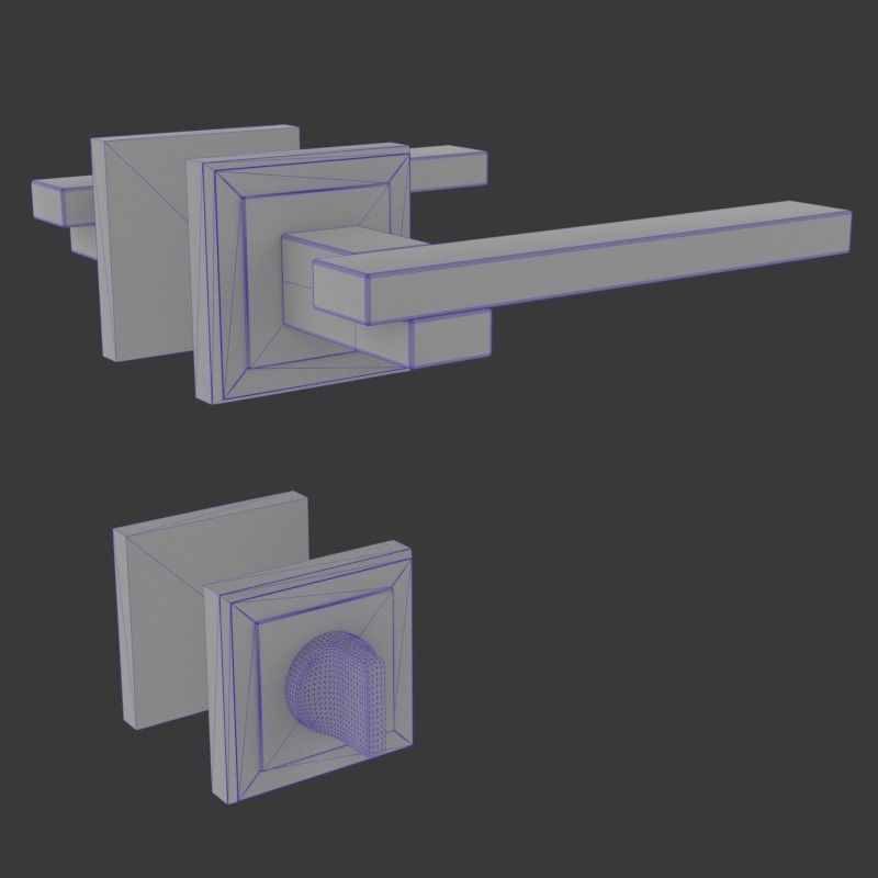 Door Handles for ArchViz Projects - Style MH38 3D model_12