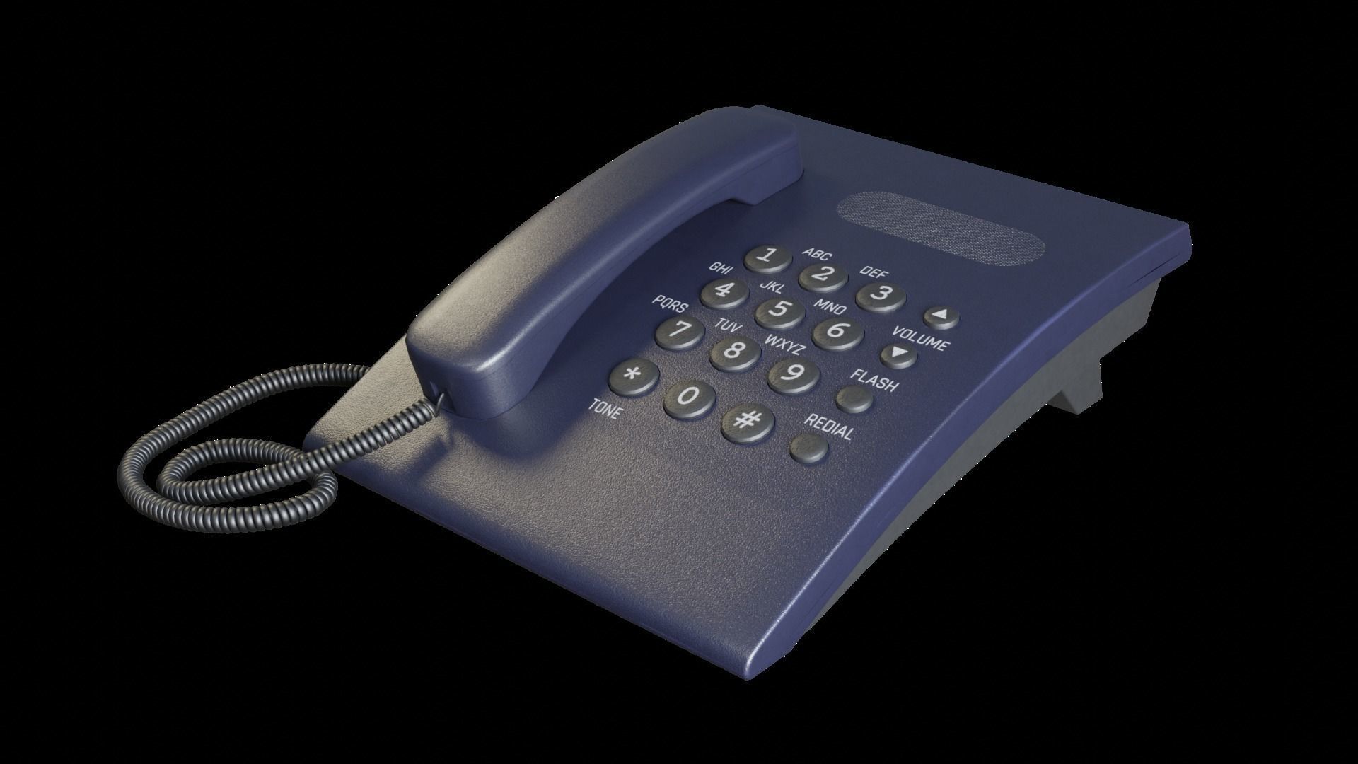 Office Telephone 3D model_1