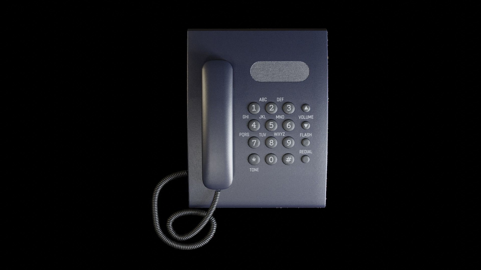 Office Telephone 3D model_2