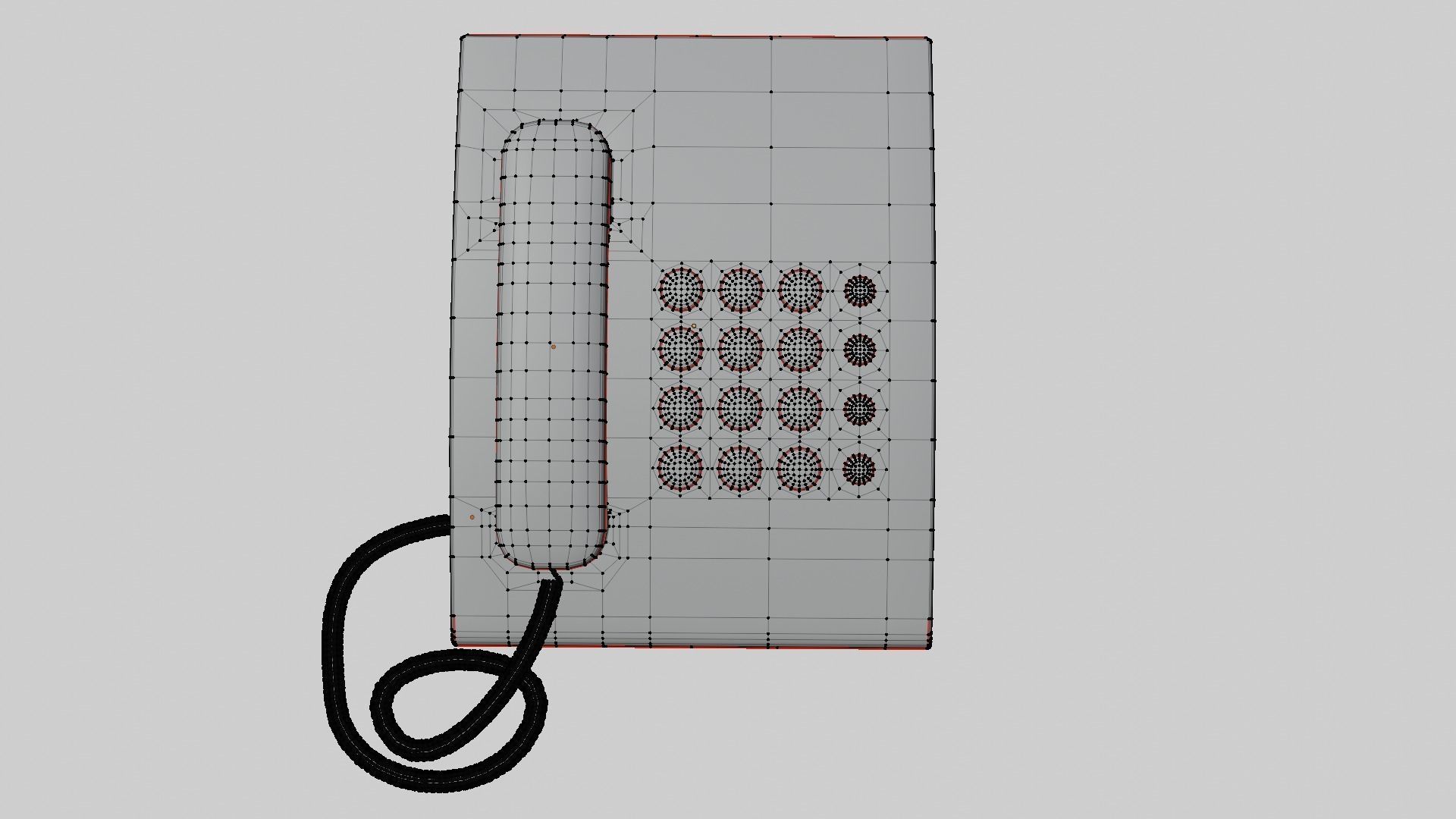 Office Telephone 3D model_6