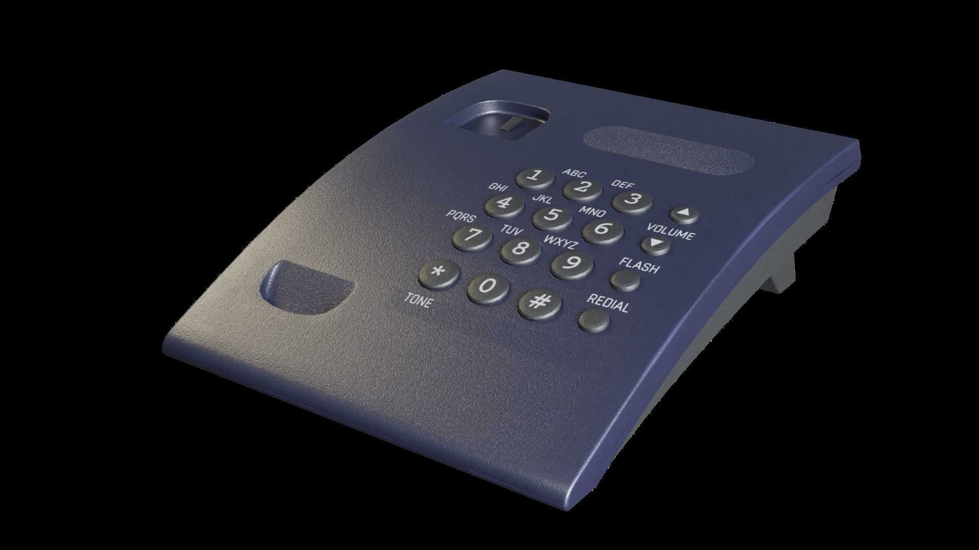 Office Telephone 3D model_4