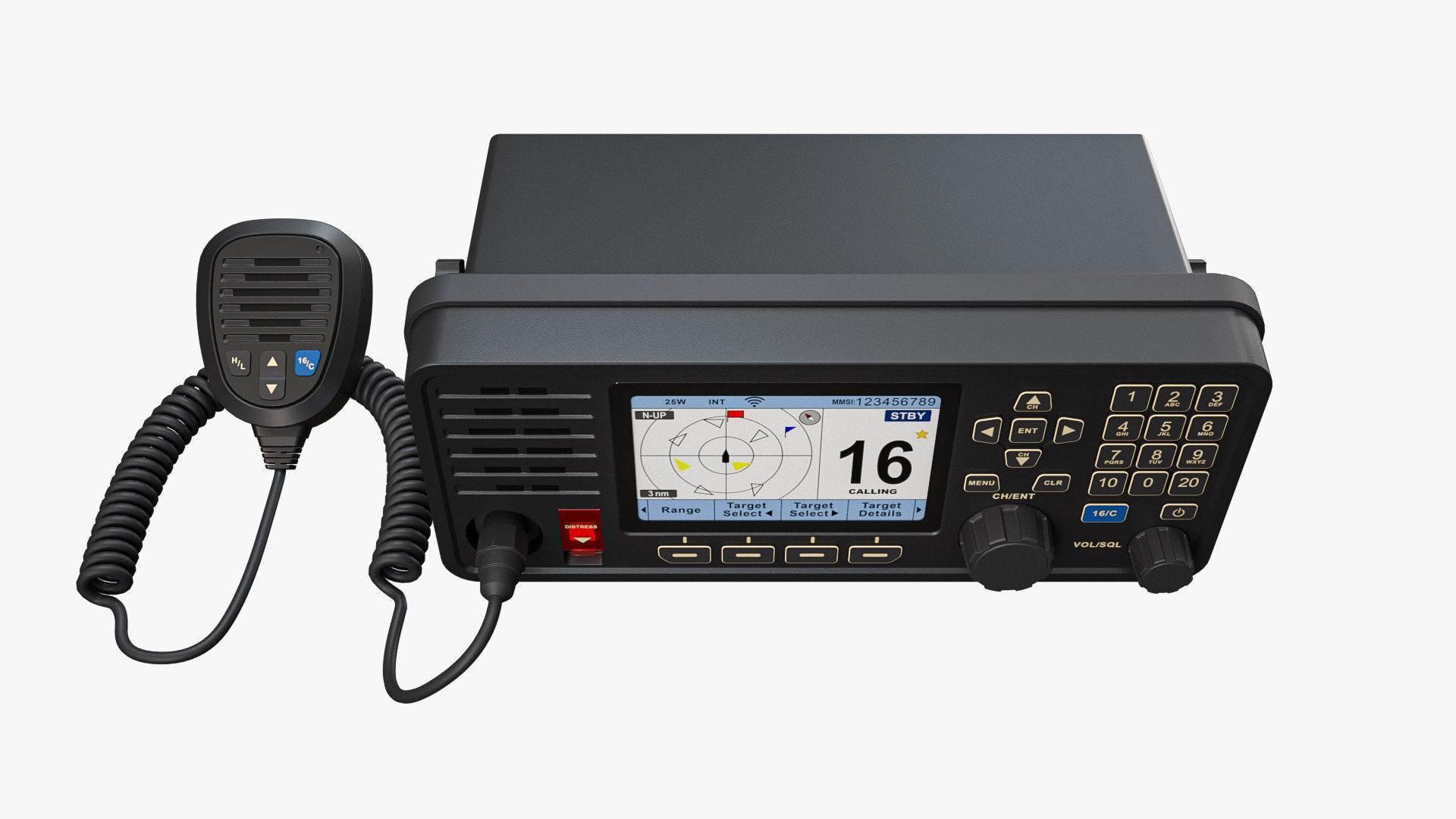 Fixed-Mount VHF Radio 3D model_7