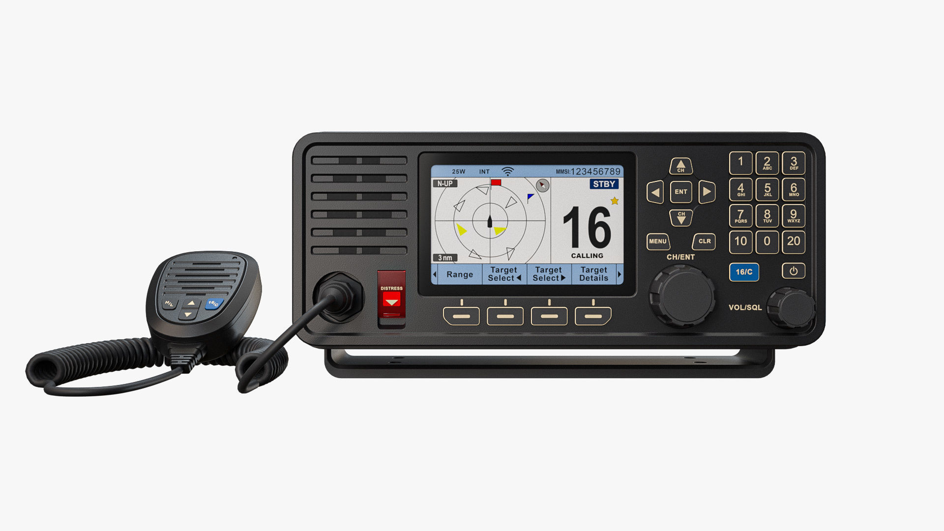 Fixed-Mount VHF Radio 3D model_3