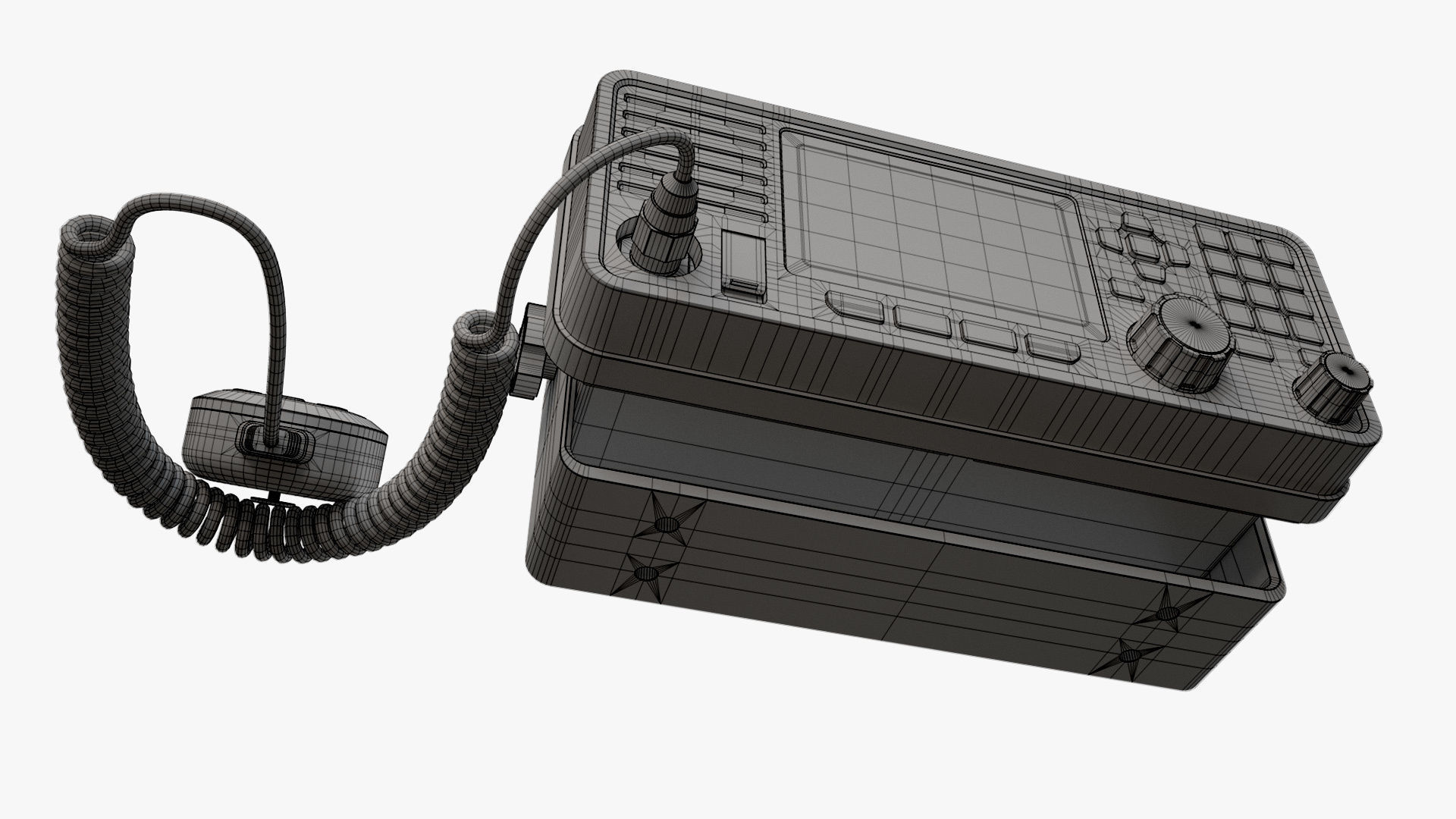 Fixed-Mount VHF Radio 3D model_13