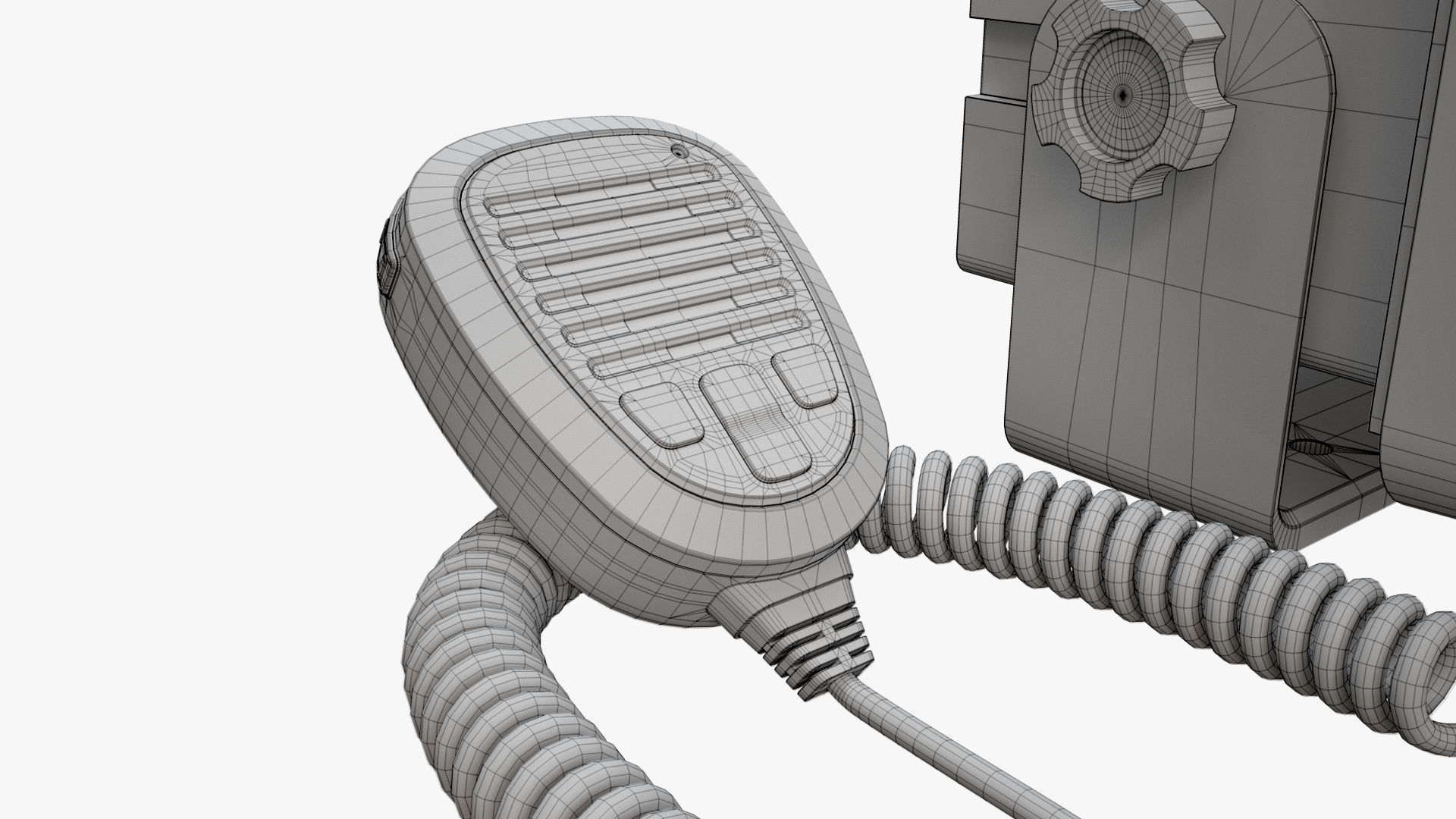 Fixed-Mount VHF Radio 3D model_12