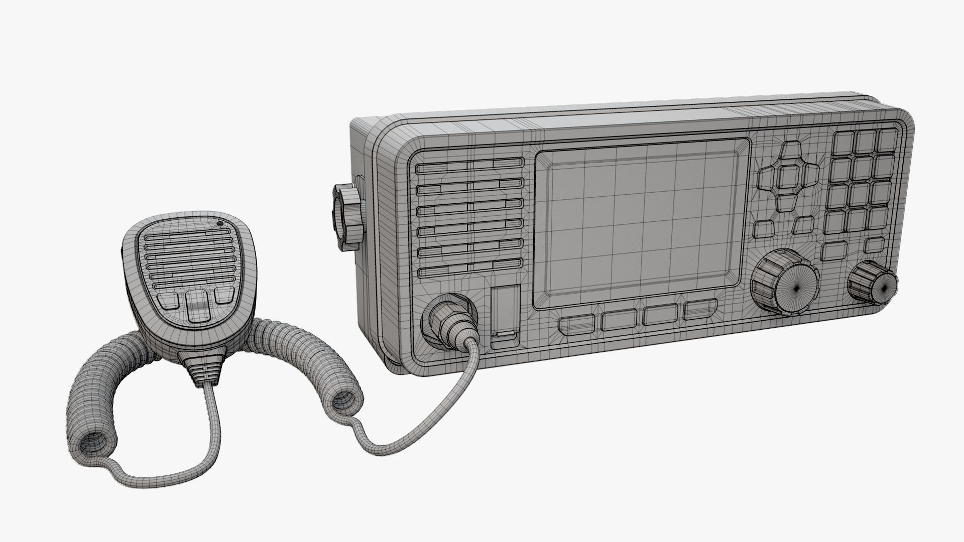 Fixed-Mount VHF Radio 3D model_10