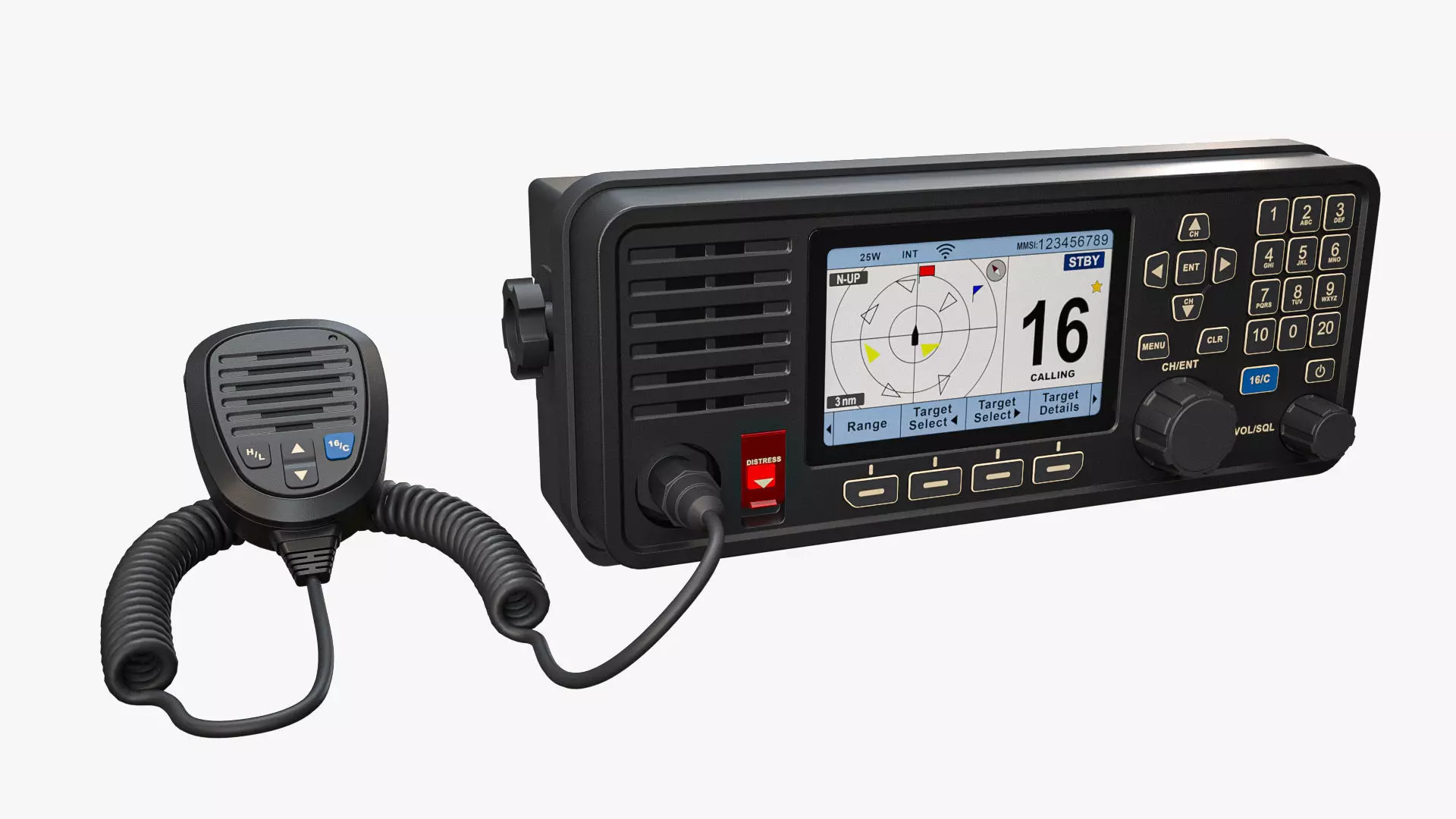 Fixed-Mount VHF Radio 3D model_0