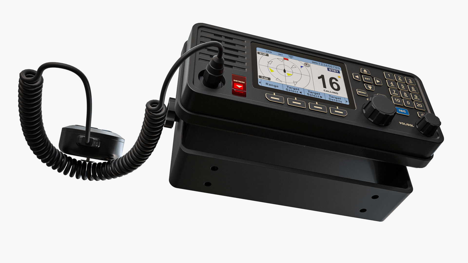 Fixed-Mount VHF Radio 3D model_9