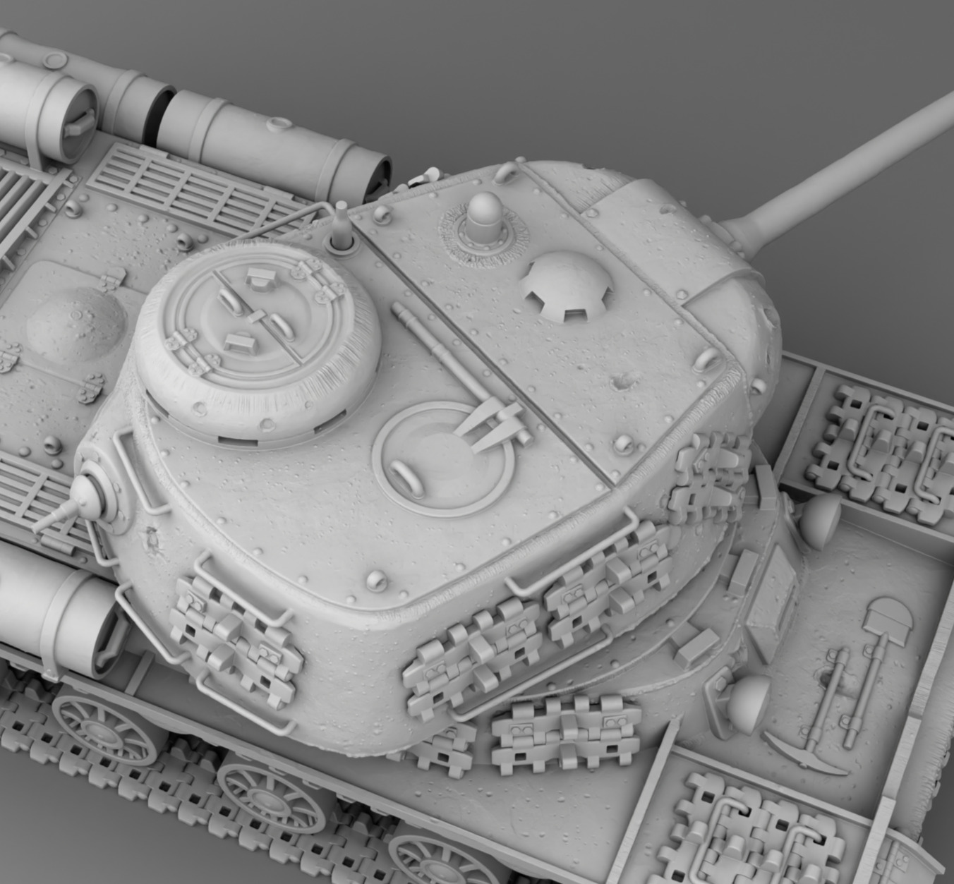 USSR tank IS-1 3D print model_15