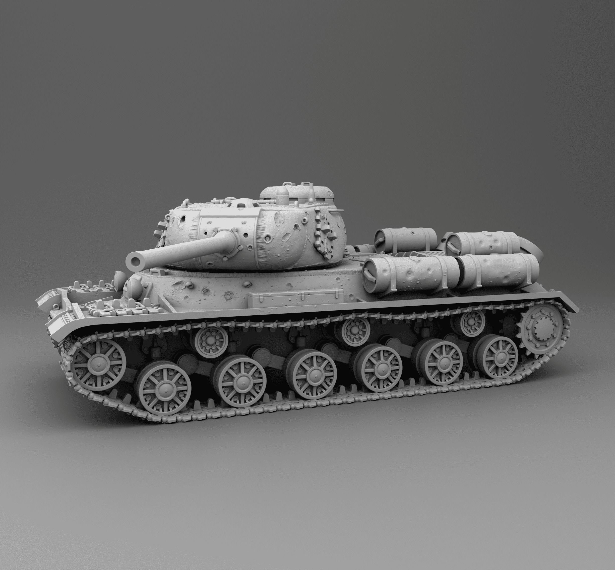 USSR tank IS-1 3D print model_4