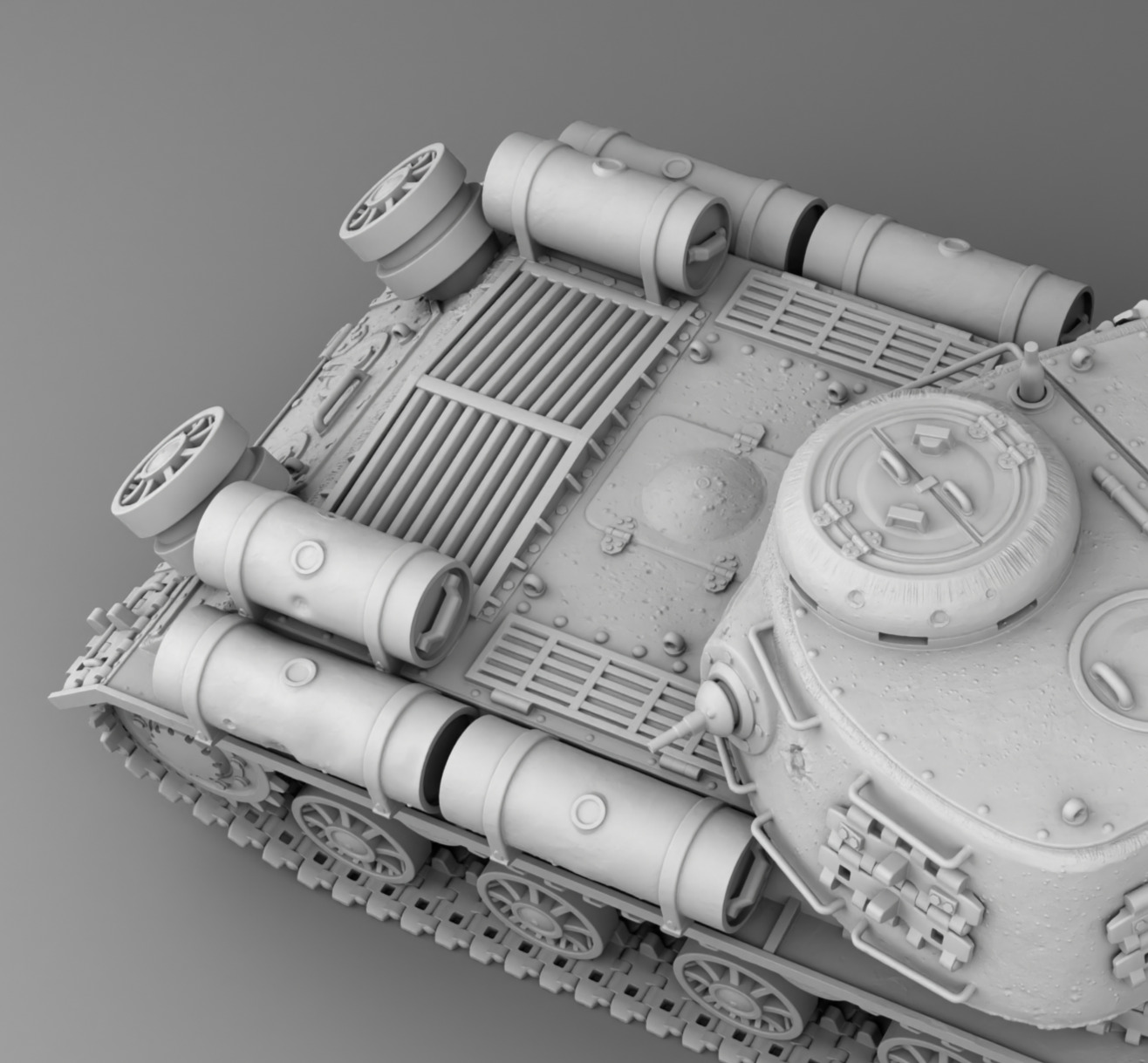 USSR tank IS-1 3D print model_17