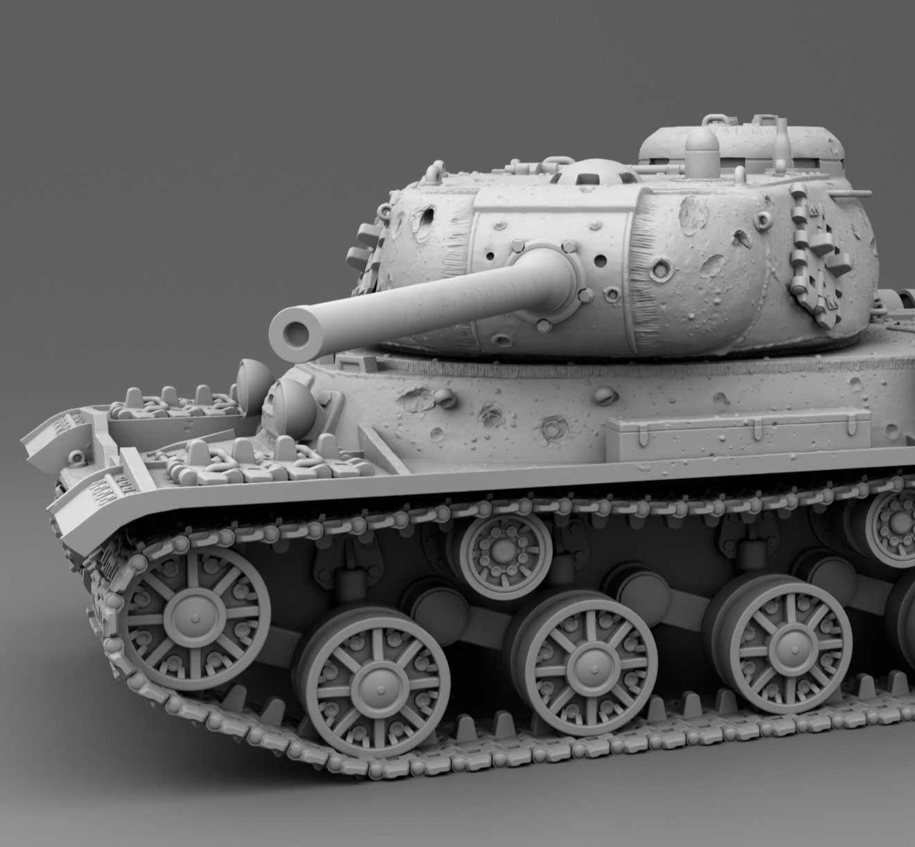 USSR tank IS-1 3D print model_11