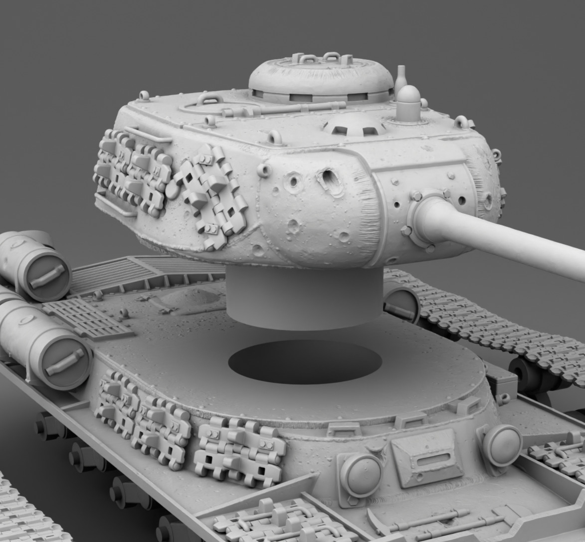 USSR tank IS-1 3D print model_18