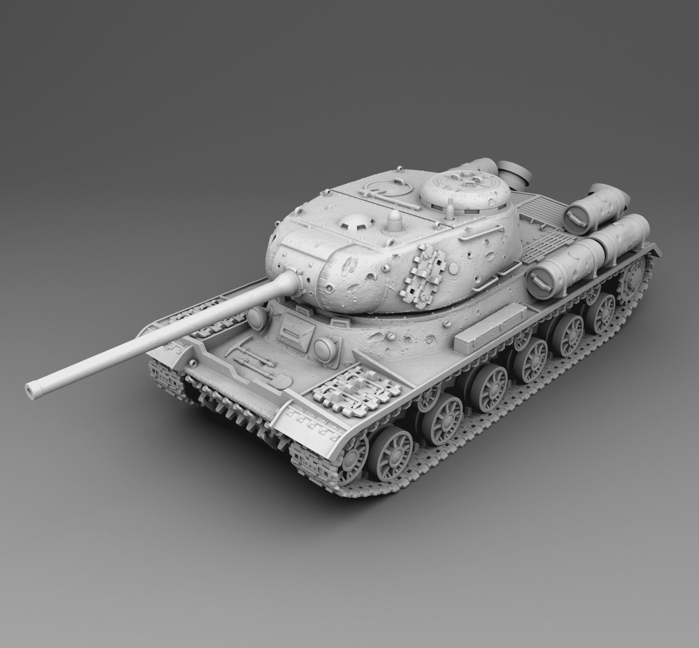 USSR tank IS-1 3D print model_3