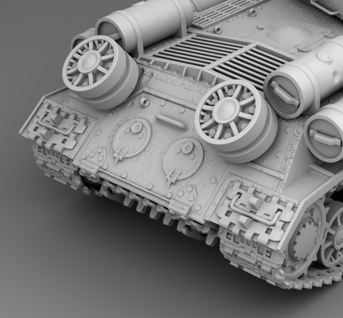 USSR tank IS-1 3D print model_14