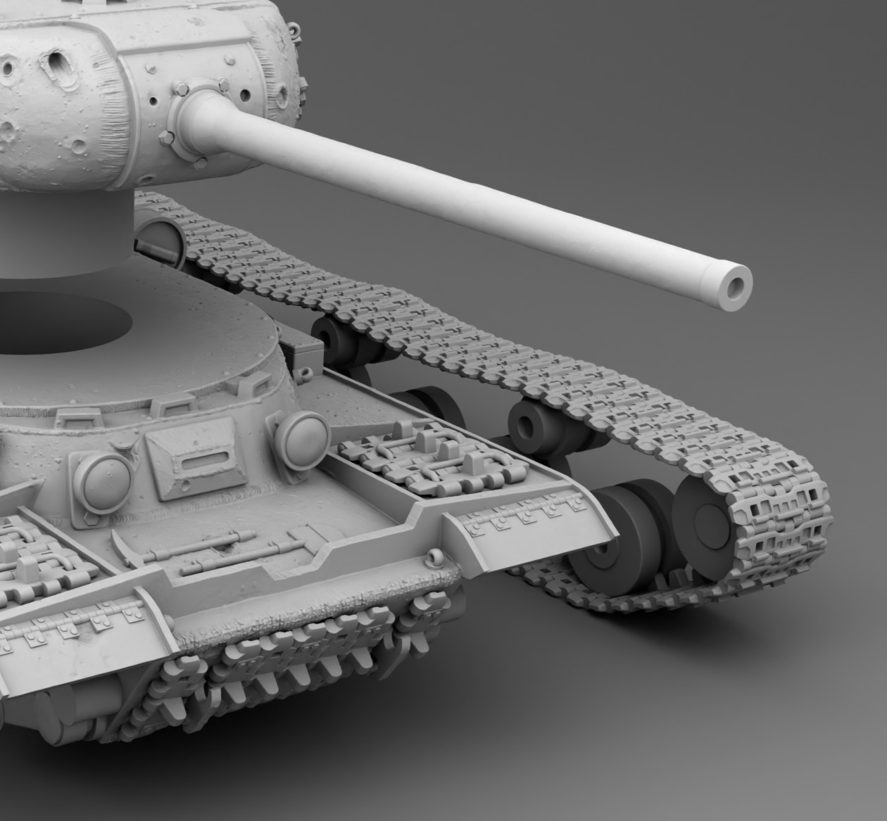 USSR tank IS-1 3D print model_20