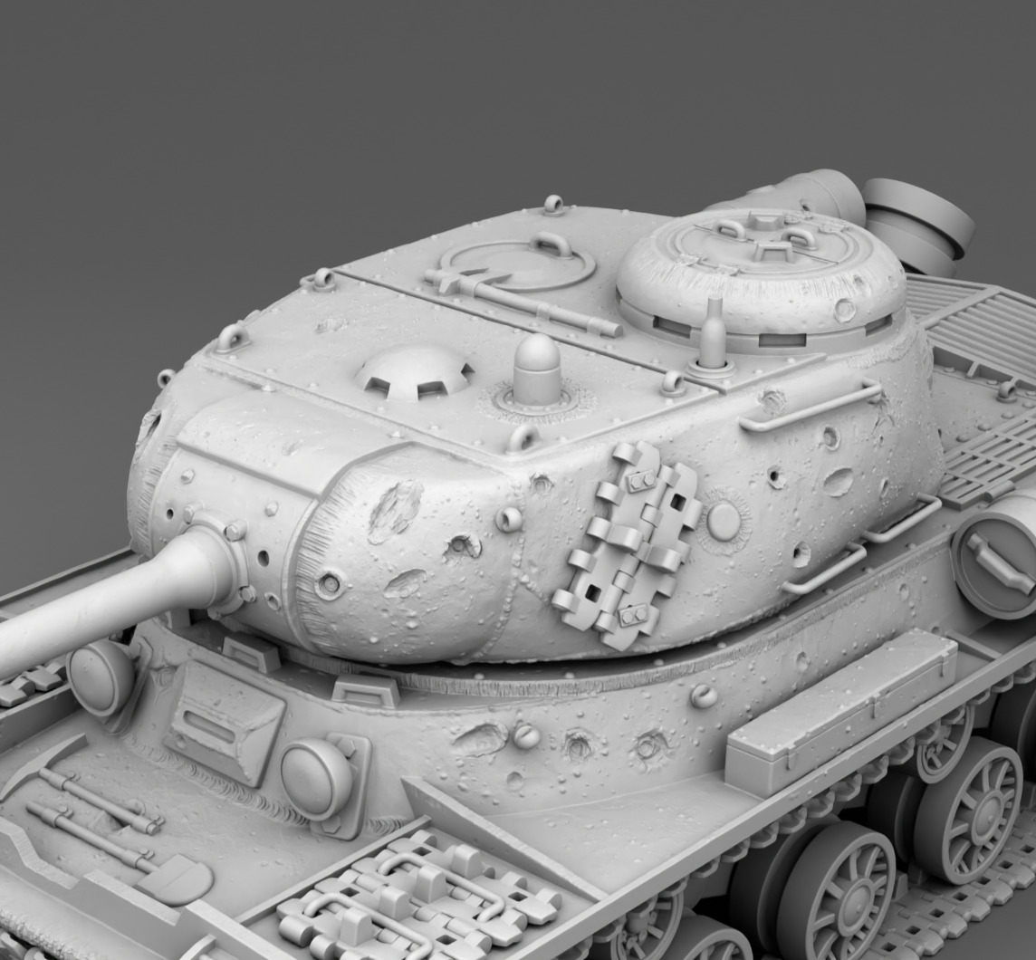 USSR tank IS-1 3D print model_6