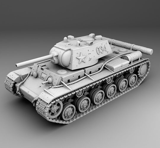 USSR tank KV-1 3D print model