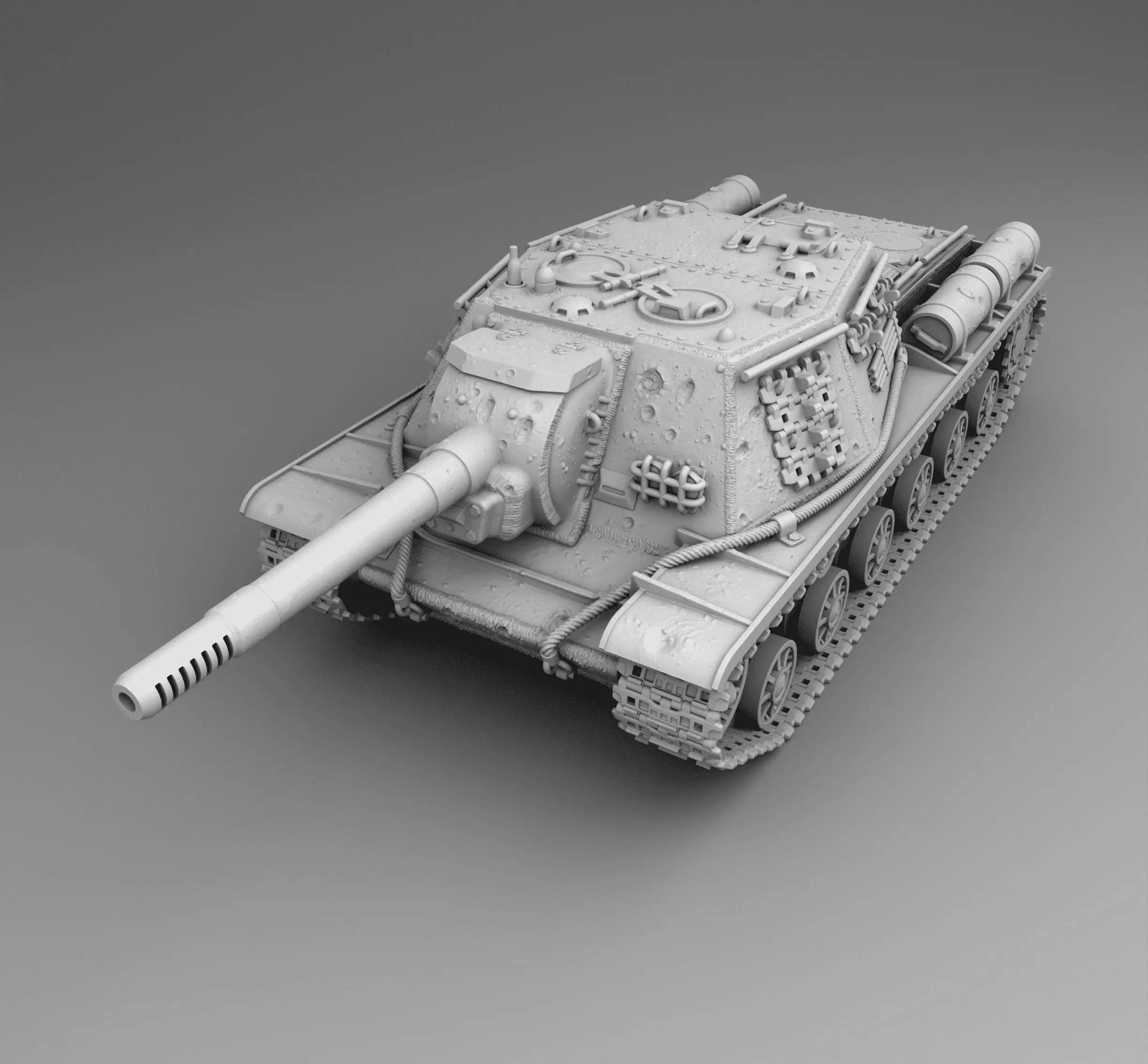 USSR tank SU-152 3D print model_0